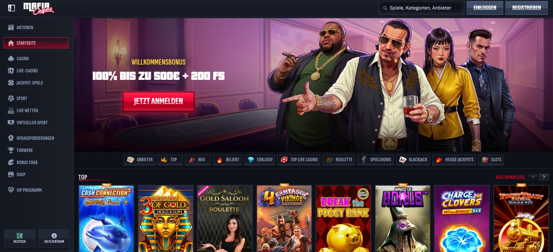 Casino ohne LUGAS Website mit digitaler Spielauswahl, Willkommensbonus und benutzerfreundlicher Navigation für Glücksspielinteressierte.
